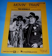 The Kendalls Sheet Music Movin&#39; Train Vintage 1983 Bibo Music Publishers - £11.79 GBP
