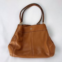 COACH Pebble Leather LEXY 57545 Shoulder Bag Purse Tote 3 Area HOBO Brow... - $113.85