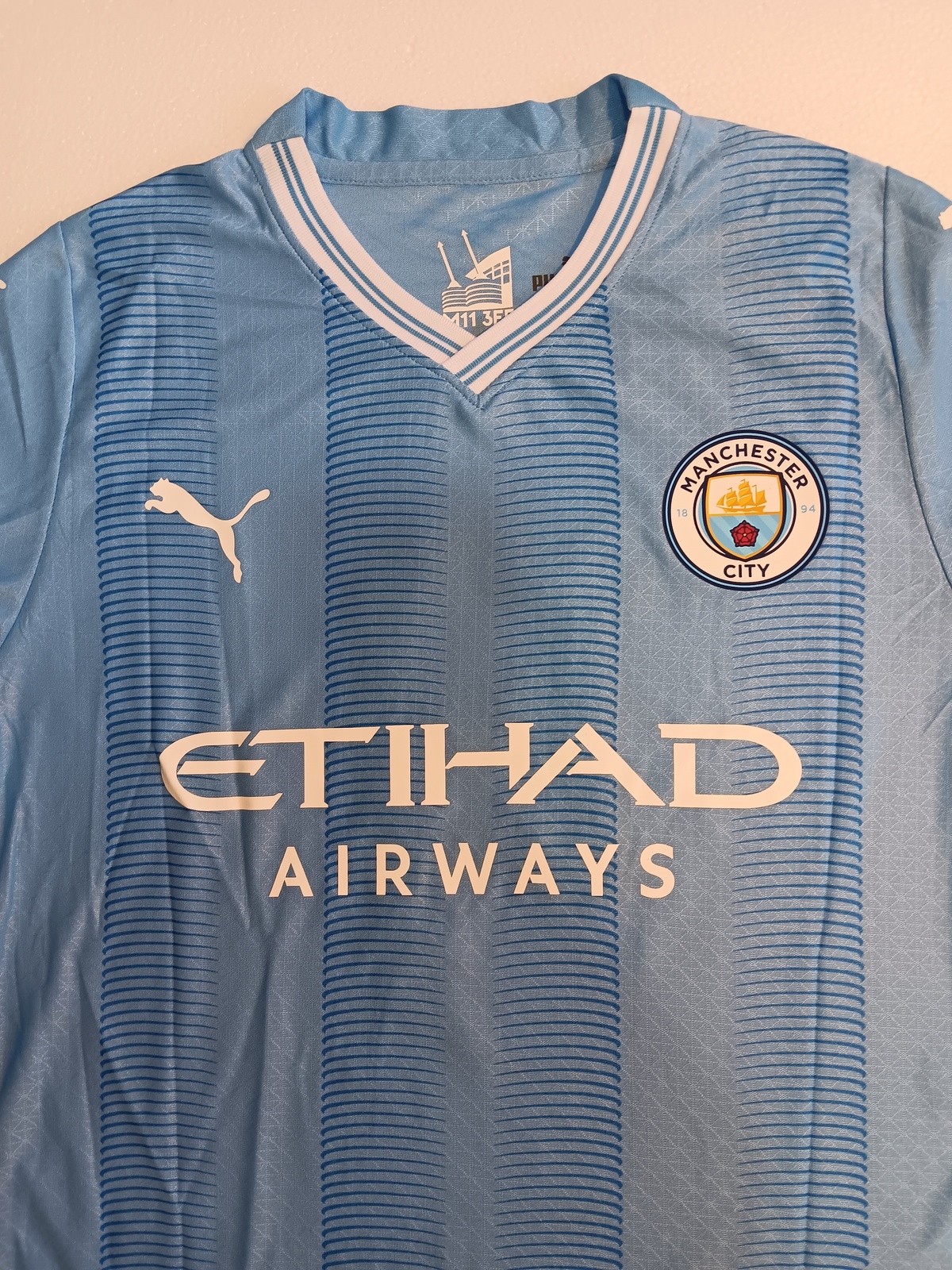 Phil Foden #47 Manchester City FC Japan Black Eye Patch Match Home Soccer Jersey Item image 5