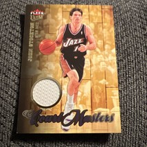 2007 Fleer Ultra John Stockton Court Masters Game Used Patch - £8.73 GBP