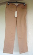 Nwt Jones New York Slim Boot Cut Khaki Cotton J EAN S Pants Size 12 P Petite - £27.14 GBP