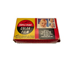 Vtg FCA Brand Triple Print Color 126 Film 12 Exposure NIB Expired June 1974 Box - $12.07