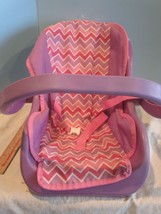 Modern Baby  Doll  CARRIER SEAT  Pink Trim - $20.25