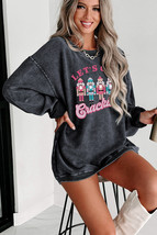 Gray Lets Get Cracking Nutcracker Graphic Corded Sweatshirt - $25.09