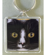 Square Cat Art Keychain - Homer Close - $8.00