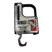 Vintage Zebco De-Liar Model 208 Fish Scale Tape Measure Made in USA - $10.58