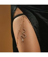 Thigh Chain Snake Pendant Leg Chain Boho Women Body Jewelry Gold Silver ... - £5.08 GBP+