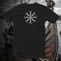 Aegishjalmur Aegishjalmr COTTON T-SHIRT Norse Viking Rune Saxon Ward - £18.34 GBP+