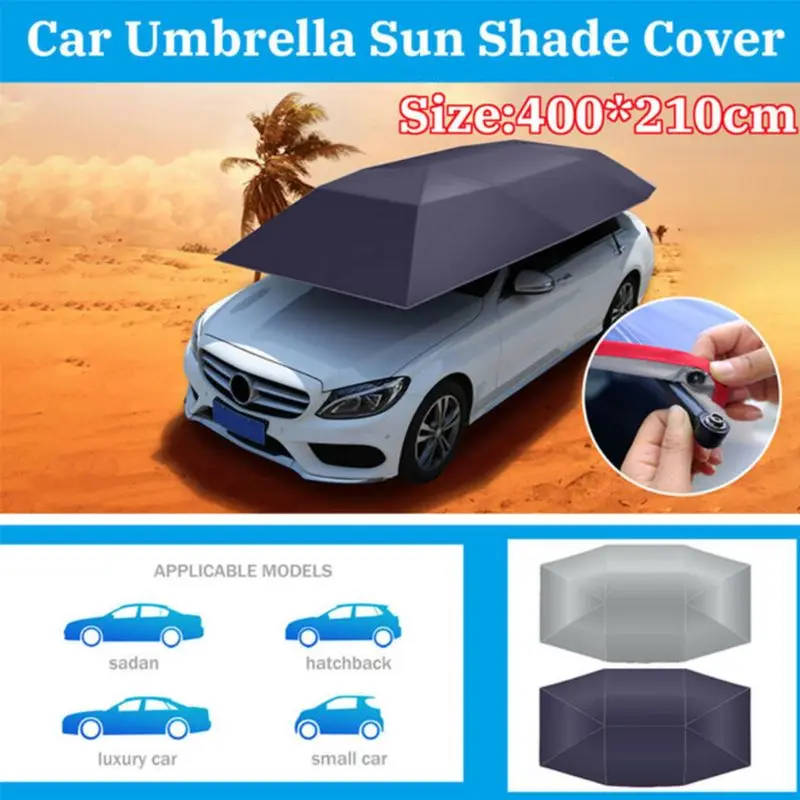 1 Set Portable Car Tent Camping Travel Shelter Outdoor Sunshade Canopy Awning - £54.96 GBP+