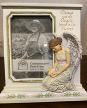 Memorial Kneeling Angel Photo(4&quot;x6&quot;) 8&quot; Frame, New #AB-186 - £35.95 GBP