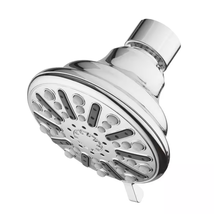 3-Spray Patterns 3.5 In. Single Wall Mount Fixed Shower Head in Chrome - $17.65