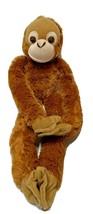 Wild Republic Hanging Plush Monkey Hook and Loop Hands and Feet 21&quot; Brown - £12.41 GBP