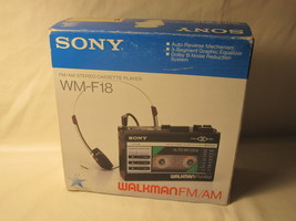 vintage Sony Walkman WM-F18 Compact Cassette Player - mint in Orig. Box - £393.31 GBP