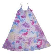 NWT 9seed Tulum in Tie Dye Cotton Gauze Low Back Maxi Tank Dress O/S One Size - £72.69 GBP