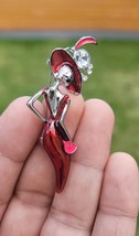 Stunning Vintage Look Silver plated Retro LADY Celebrity Brooch Broach Pin F10 - £13.37 GBP