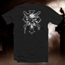 Skull &amp; Cross #1 COTTON T-SHIRT Biker Goth Occult Mysticism Magic - £14.93 GBP+