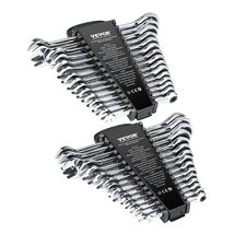 Combination Wrench Set, 30-Piece Ratcheting Wrench Set with Rack - $114.95