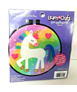 Dimensions Felt Unicorn Applique Kit Craft Project DIY Home Décor Bebroom - $9.46