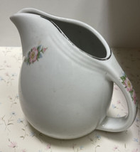 Vintage Halls Superior Quality Kitchenware Rose White Pitcher Made In USA - £9.35 GBP