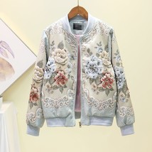 Om made autumn winter outwear jackets women s vintage gold line jacquard beading luxury thumb200
