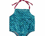 NWT Girls Mermaid Shimmer Blue Swimsuit One Piece Bathing Suit 2T - £7.06 GBP
