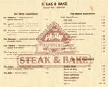 Steak &amp; Bake Menu Citadel Mall Colorado Springs Colorado 1980&#39;s - £10.90 GBP