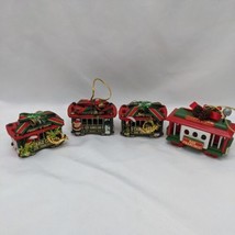Set Of (4) Powell And Hyde Cable Car Christmas Ornaments San Francisco M... - £31.87 GBP