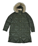 LRL Ralph Lauren Womens Olive Green Quilted Faux Fur Hood Puffer Coat, S... - $201.08 CAD