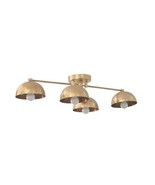 4 Armed Ceiling Light Modern Raw Brass Sputnik chandelier light Fixture - £368.66 GBP