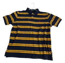 Ralph Lauren Polo Mens Polo Shirt XXL Blue Yellow Stripes Red Pony Charl... - $46.59 CAD