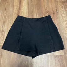 Zara Basic Solid Shorts Ruffled Womens Size Small High Waist 2in Inseam - £7.78 GBP