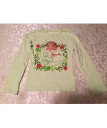 Size 6 6X Disney top shirt Tinker Bell long sleeve green new - $13.49