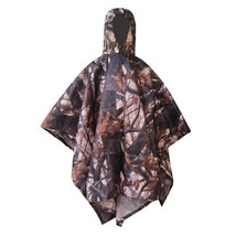 Outdoor  Cloak Portable Water-resistant Raincoat Poncho With Storage Bag For Cam - £54.06 GBP