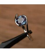 Lab Created  Alexandrite Ring Woman Gift For Wife - $83.15
