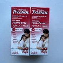 Children&#39;s Liquid Tylenol Dye free  Cherry Flavor 2 Pack EXP08/25 - £14.36 GBP