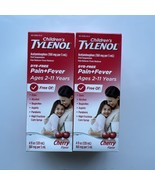 Children&#39;s Liquid Tylenol Dye free  Cherry Flavor 2 Pack EXP08/25 - £13.78 GBP