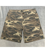Camo Chinos Shorts MEN&#39;S 34 Woodland Camouflage Authentic Outdoors Khakis - $266.76 MXN