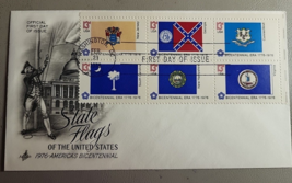 FDC US 1976 ART CRAFT, STATE FLAGS OF THE UNITED STATES COVER- CACHET SC... - $4.94