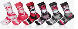 Suhine 6 Pairs Breast Cancer Awareness Socks for Women Pink Ribbon Polye... - £12.41 GBP+