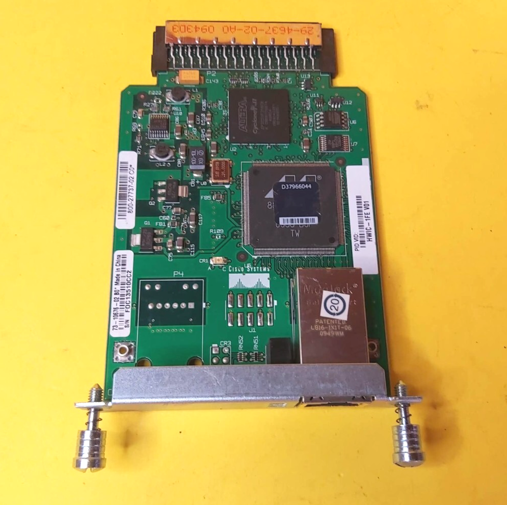  CISCO HWIC-1FE 1-PORT 10/100 MBPS FAST ETHERNET HIGH-SPEED WAN INTERFAC... - $23.99