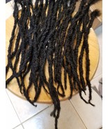 100% Human Hair Locks handmade Dreadlocks 90pieces 8&quot; color black - £292.84 GBP