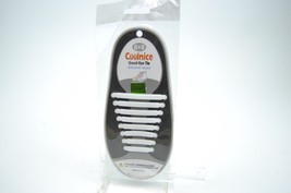 Coolnice Original Good-Bye Tie 8+8 No Tie Silicone Shoe laces White New - £6.25 GBP