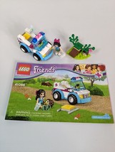 Lego Friends Vet Ambulance 41086 - 100% COMPLETE with Instructions and M... - $5.00