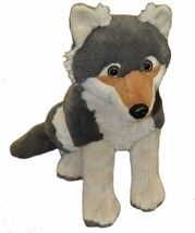 Timber Wolf Stuffed Animal Plush Doll Toy Wild Republic 12&quot; L Grey - £20.57 GBP