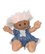 Vintage 1991 Treasure Trolls Tots Light Pink Hair Red Wishstone Stuffed ... - €27,96 EUR