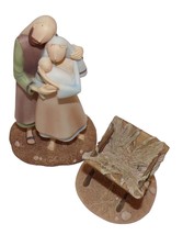 DEMDACO Pure Of Heart HOLY FAMILY + Manger Joesph Mary Jesus Nativity Fi... - £59.46 GBP