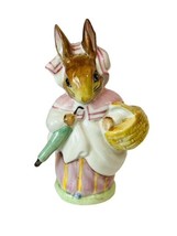 Beatrix Potter Beswick figurine Peter Rabbit 1951 Mrs Rabbit Warne Bunny Basket - £27.21 GBP