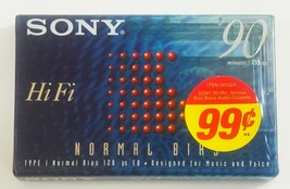 Sony HF 90 High Fidelity Normal Bias Cassette - 90 min Unopened Sealed - $36.93 MXN