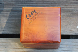 Carlsbad Caverns National Park Nm Chest Cedar Wood Souvenir Card Box ~Ships Free - £19.86 GBP