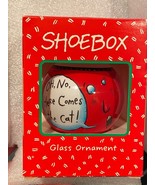 Shoebox Christmas Ornament &quot;Oh No, Here Comes The Cat!&quot; Glass Ball Pre-O... - $226.56 MXN